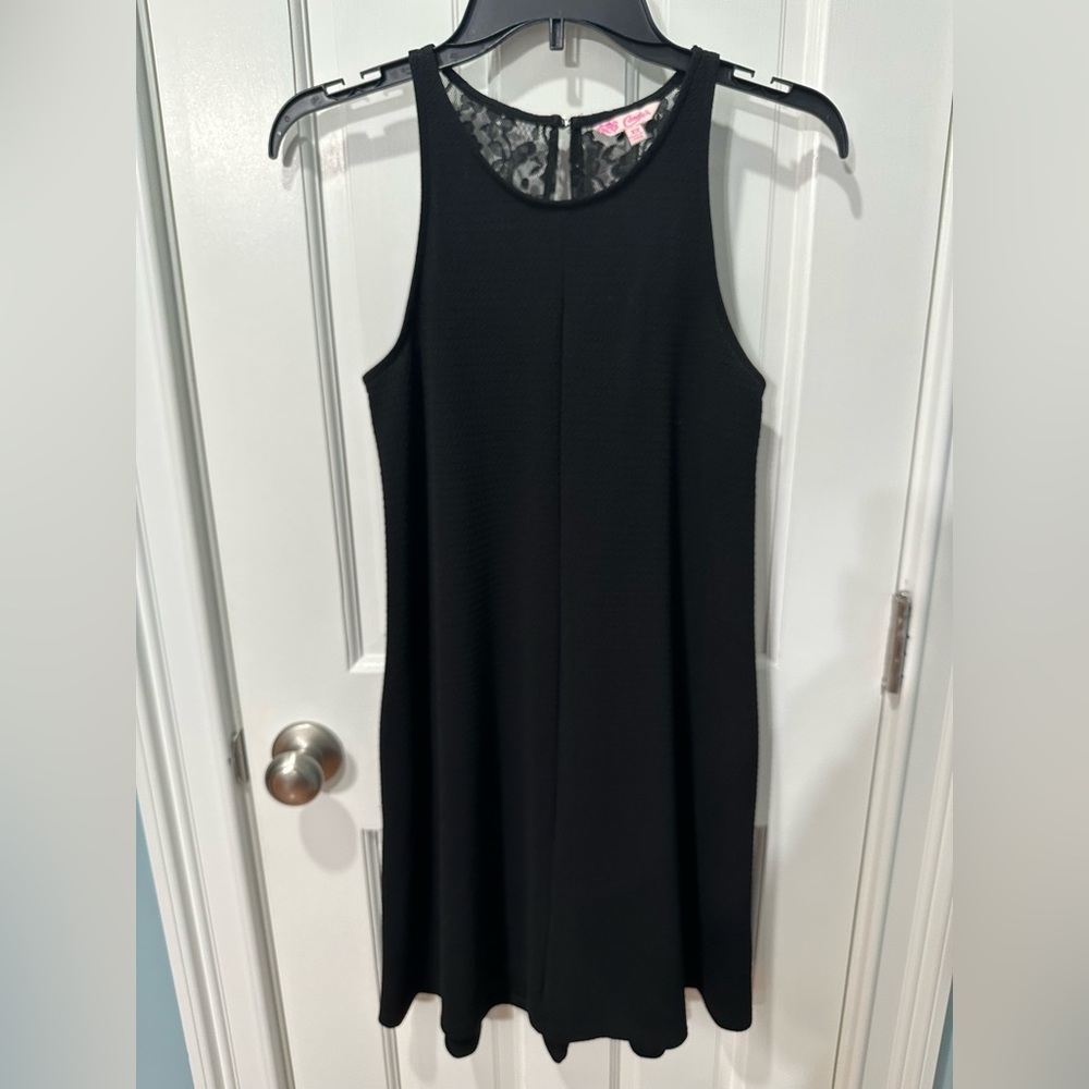 Candies black dress with lace on back
